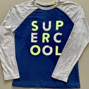 MINI BODEN “SUPER COOL” Raglan Tee 8-9Yrs